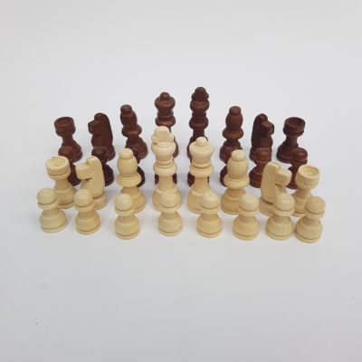 مهره شطرنج چوبی فدراسیونی سایز یک